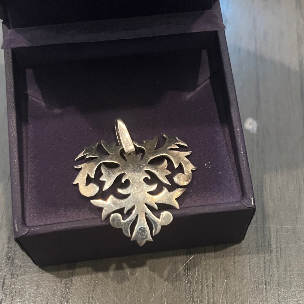 Elegant Silver Heart Pendant
